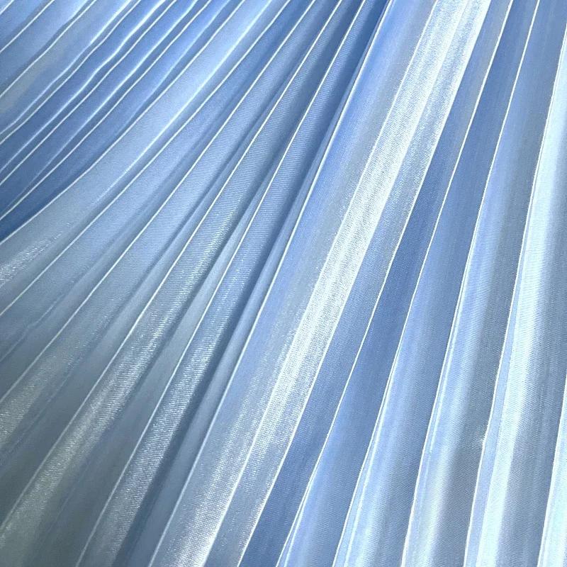 100x150 см плиссированная атласная ткань для рукоделия платье юбка костюм одежда ткань для шитья своими руками мягкая глянцевая гладкая однотонная