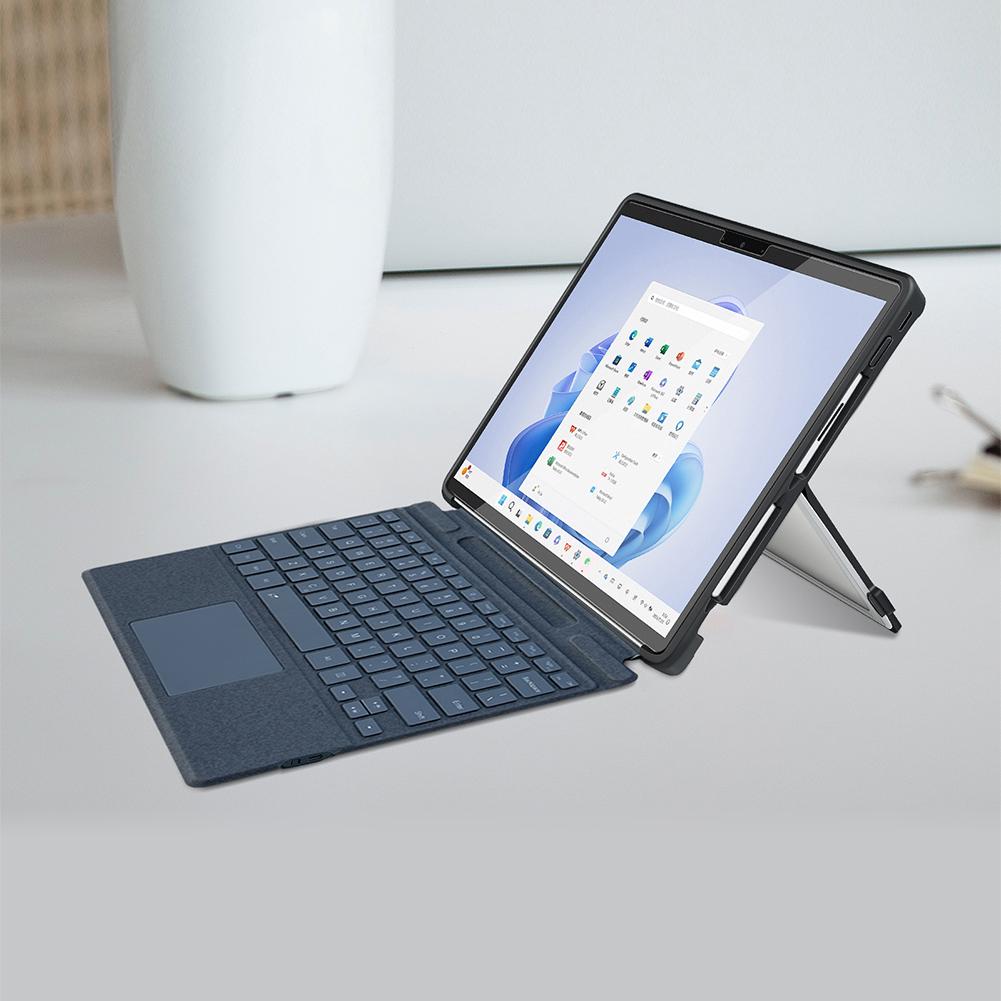Защитный чехол-оболочка для Microsoft Surface Pro 11/10/9/8 13 дюймов, совместимый с клавиатурой Type Cover, прочный защитный коврик