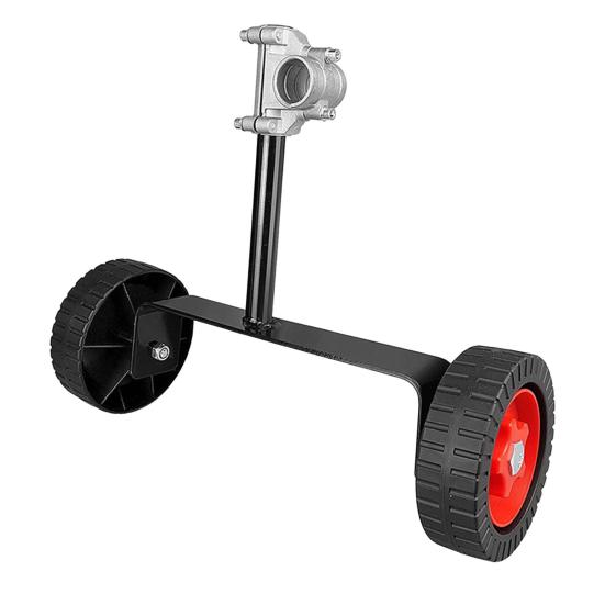 Опорная рама газонокосилки Регулируемая Т-образная газонокосилка Вспомогательные колеса Трудосберегающий портативный триммер с возможностью перемещения за колесом Приставка для газонокосилки