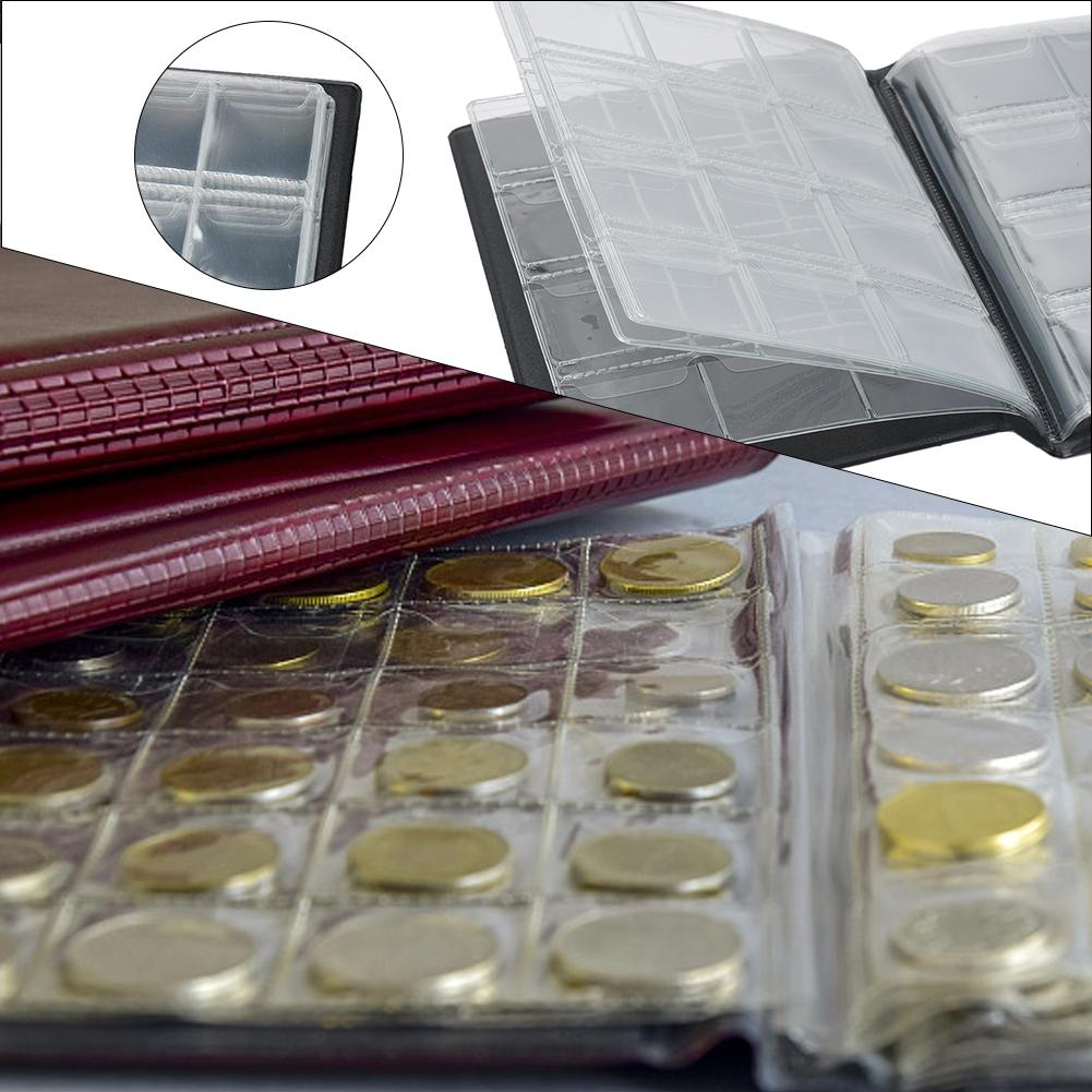 Альбом для монет портативная коллекционная книга 120 шт. Альбом для монет портативный легкий
