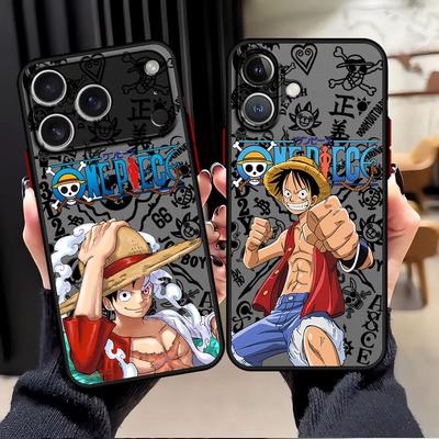 Чехол для iPhone 17 Pro Max 11 14 13 Mini 12 7 8 SE 15 XS XR Air 16 Plus Funda Задняя крышка телефона One Piece Луффи Милый