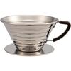 Kalita Wave Series Coffee Dripper (185S) for 2-4 People, Made In Japan. This Stainless Steel Dripper Keeps Water Cool. This Dripper Is Perfect for Two