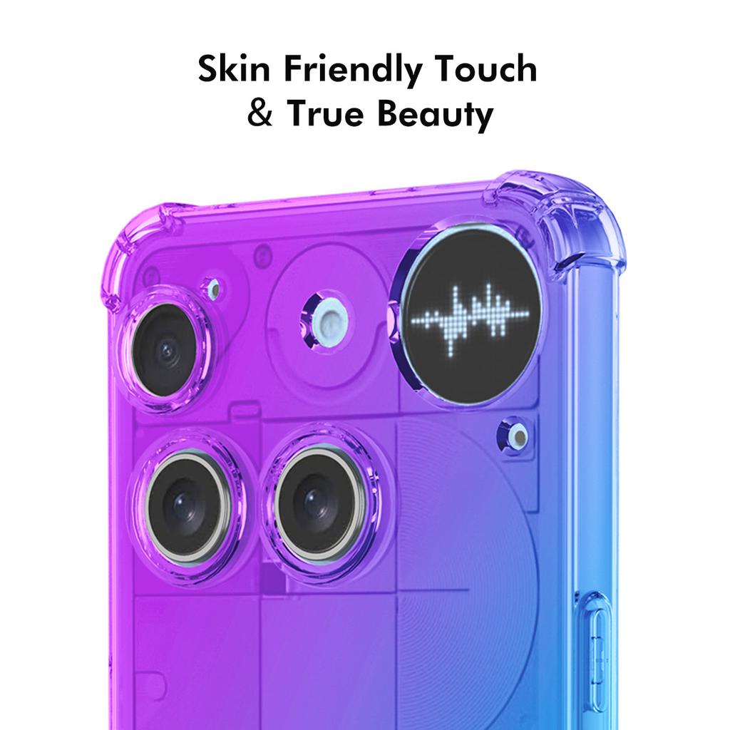 Ни за что Телефон (3) 5G Чехол из ТПУ ENKAY Утолщенный Четырехугольный Противоударный Задняя Крышка для Телефона