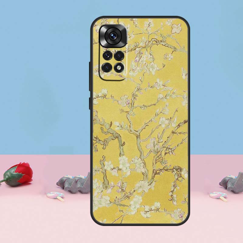 Чехол «Цветущий миндаль» для Xiaomi Redmi Note 11 9 10 12 13 14 15 Pro Plus Чехол для Redmi 14C 10C 12C 13C 15 C