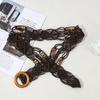 Retro Weave Belt Woven Waist Rope Fashion Ethnic Style Waistband  Women