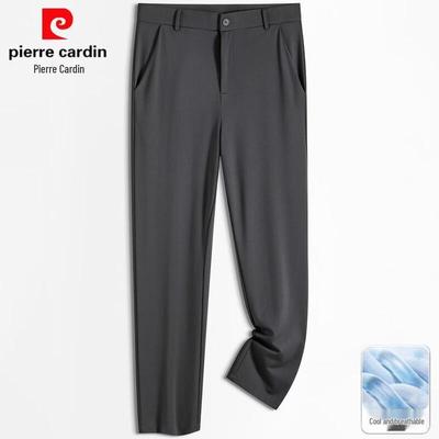 Мужские укороченные брюки business casual из ледяного шелка