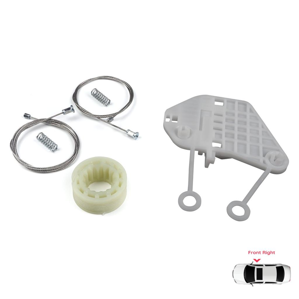 BWR789 Power Window Regulator Repair Set Right for Smart Fortwo MK1 450 1998-2007 2/3-Door Coupe Cabrio Convertible C0002702V001