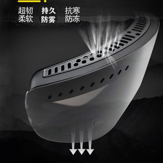 Large-sphere ski goggles for men and women, suitable for single and double boards, with myopia correction, double-layer anti-fog, windproof, and can