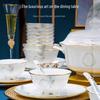 Zeyi Ceramics 'Spring's Intent' Gold Rim 56-Piece Dinnerware Set