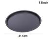 10/11/12/14 дюймов Форма для выпечки пиццы Антипригарная из углеродистой стали Противень для пиццы Круглый лист для выпечки для домашней пиццы Формы для духовки Кухонный инструмент