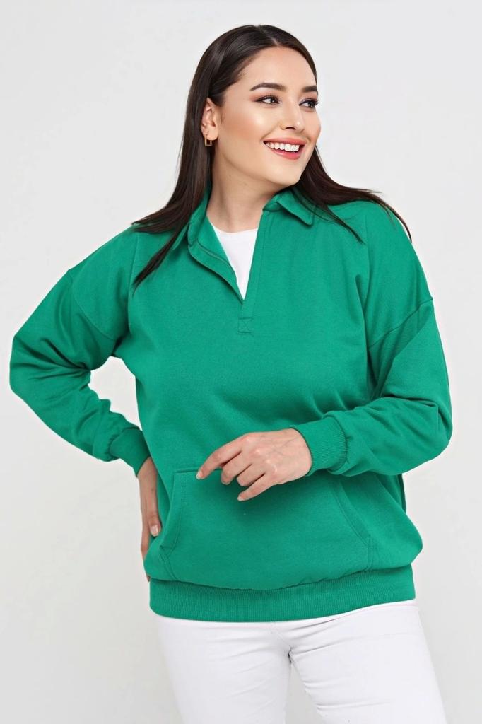 Женский стиль, толстовка большого размера, рубашка с воротником и карманом