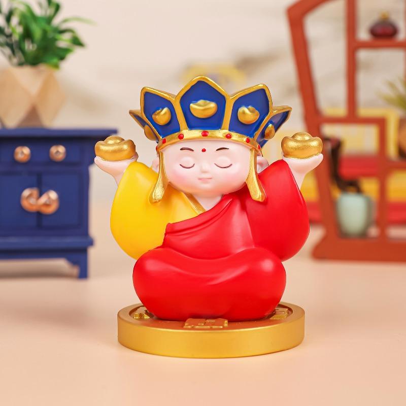 Смоляные изделия ручной работы и украшения Бодхисаттвы Ди Цзан Вана с горы Цзюхуа, Маленький монах-Будда