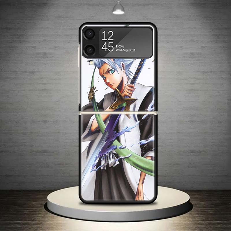 Чехол для телефона Bleach Хитсугая Тоширо для Samsung Galaxy Z Flip 7 6 5 4 3 5G Чехол ZFlip7 ZFlip6 ZFlip4 ZFlip5 ZFlip3 Coque Fund