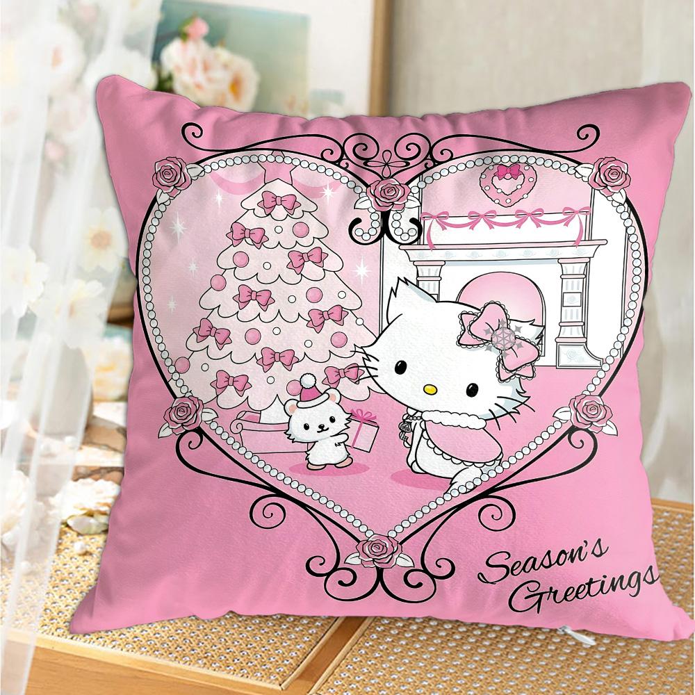 Kawaii C-Charmmy Kittyes Home Decorations Bedroom Cushions For Decorative Sofa Living Room Decoration Cushion Cover Pillow Cases