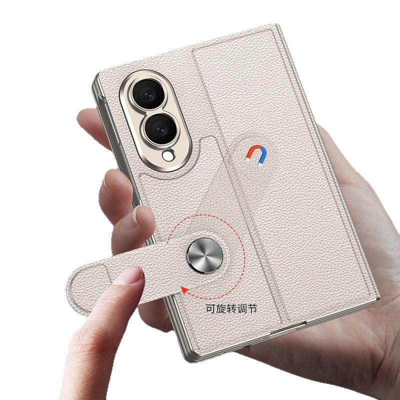 Slim PU Leather Flip Case Galaxy Z Fold8 With Pen Slot Stand Magnetic Anti-Scratch Shockproof Daily Use