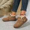 Новые зимние женские сапоги, плюшевые модные ретро удобные туфли для женщин, плоская подошва, платформа, хлопковые женские сапоги Zapatos De Mujer