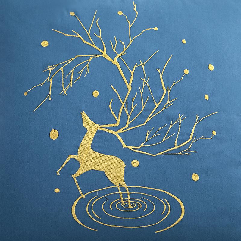 2025 Звездное небо Сика Олень Хлопковая подушка и набор одеял