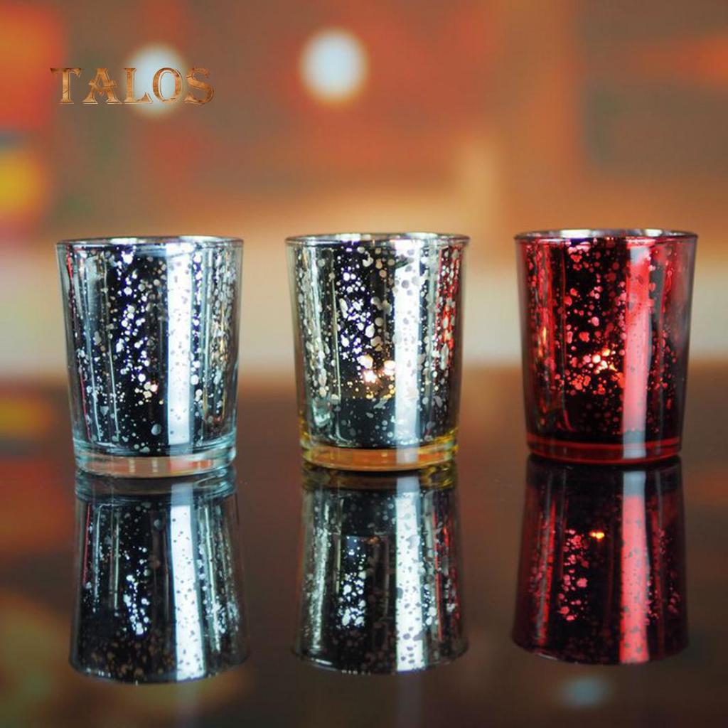 Mosaic Glass Tealight Votive Candle Holder for Wedding Party Bar Home Decor Decoration