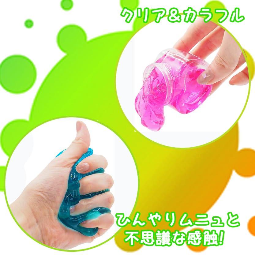 Slime Bottle 6 Colors x 1 of Set of 6 Ideal for Birthday Fun and Early Childhood Care Boys Heart-Shaped Clay, Each, (Small Capacity, Home, Parties,