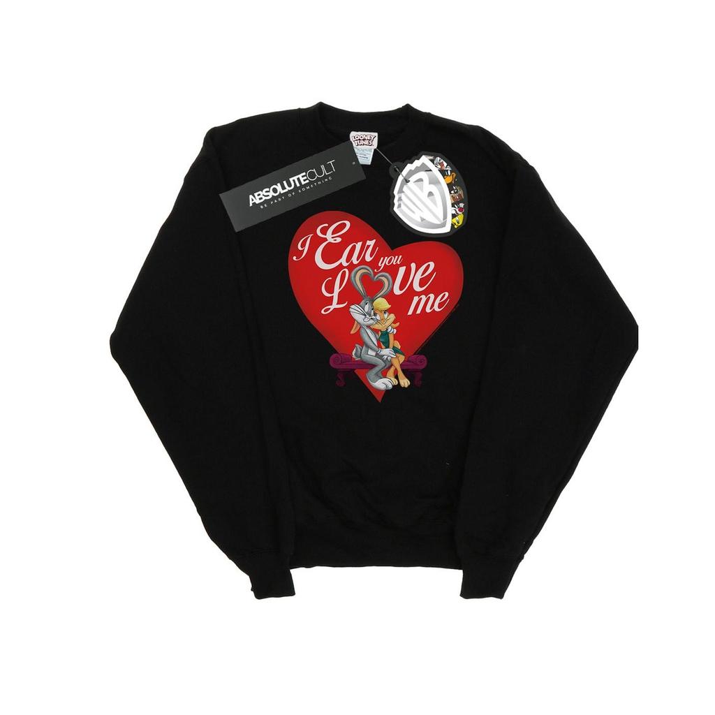 Looney Tunes Mens Bugs Bunny And Lola Valentine´s Day Love Me Sweatshirt