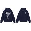 American Style Basic Hooded Sweatshirt Black 8 Print Loose Fit Men Women Casual Outerwear