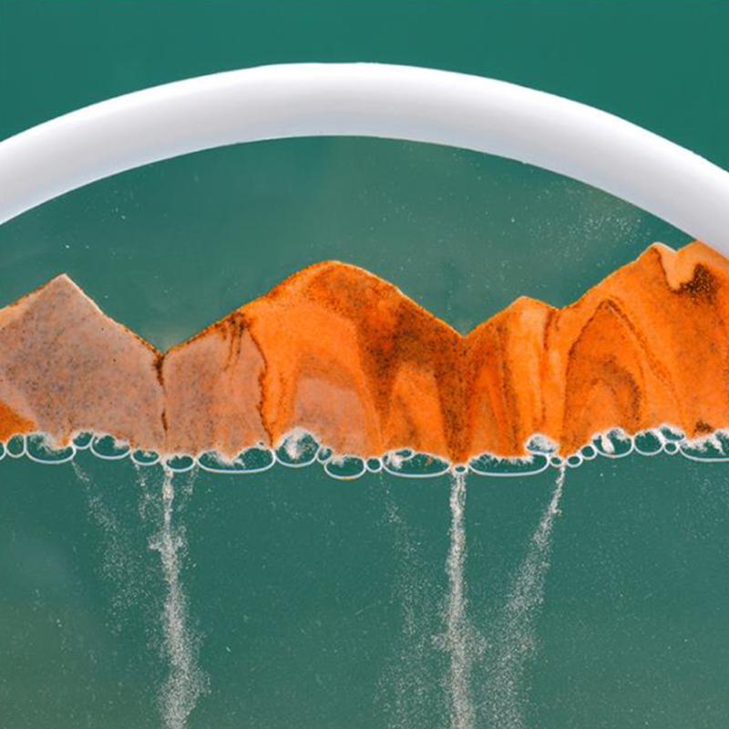 7-дюймовая круглая картина с зыбучим песком, 3d движущийся песок, художественная картина, настольные художественные игрушки для дома, гостиной