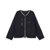 Nike Letter Pattern Zipper V-Neck Jacket Men Jackets Black DX0336-010