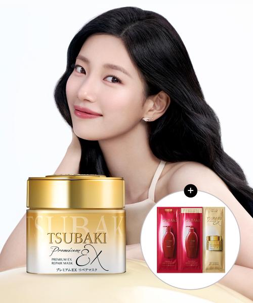 Маска для восстановления Tsubaki Premium Ex 180 г + Подарок Tsubaki 2 вида саше 1 шт. + Tsubaki