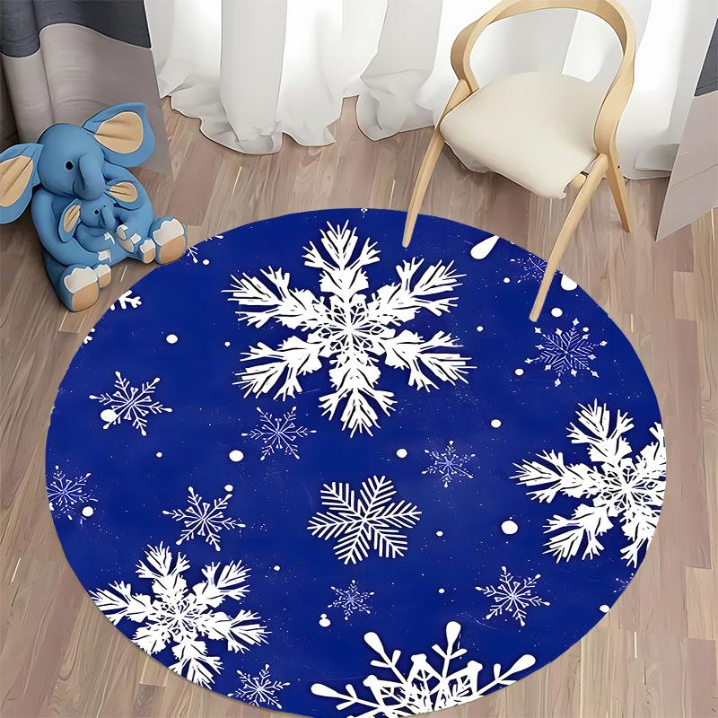 Free shipping! Winter Themed Snowflake Carpet for Cozy Spaces round carpet for home sofa bedroom, gift