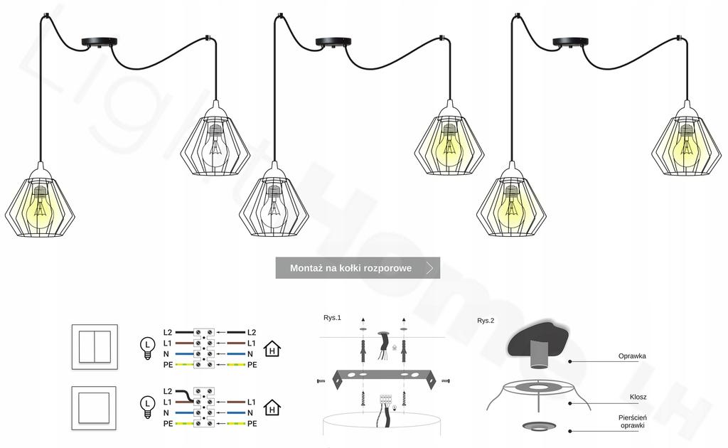 Modern wooden LED ceiling pendant lamp