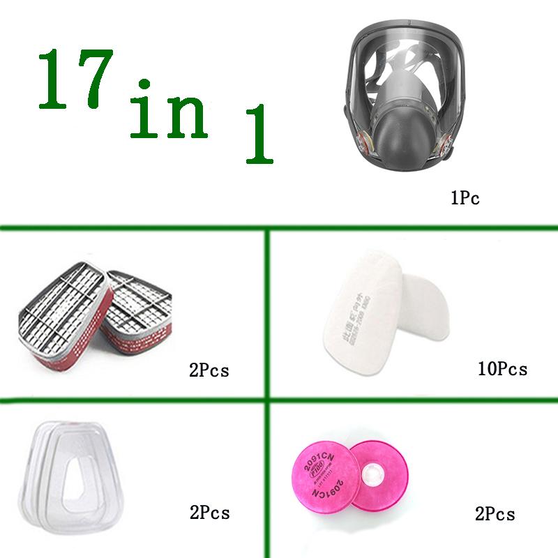 Противотуманная пылезащитная маска 6800, полнолицевая маска для промышленной окраски, распылительный респиратор, фильтр, безопасная работа, защита от формальдегида