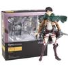 Anime Attack On Titan Figures Levi Mikasa Ackerman Eren 16cm Action Figural Pvc Toys Model Kids Doll Brinquedos Decor Home Figma