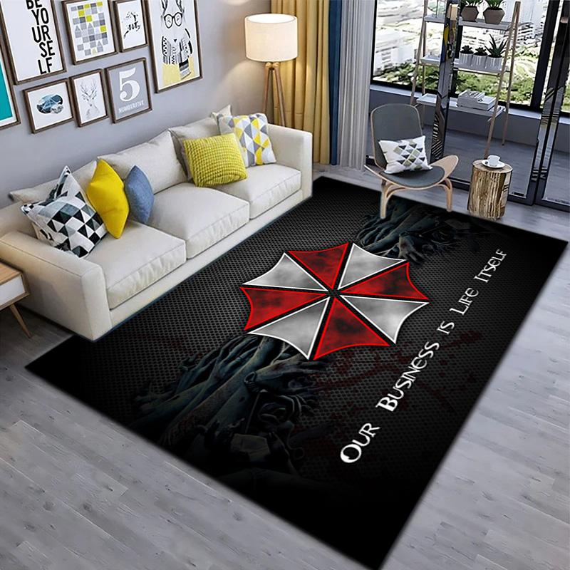 Научно-фантастическая игра Resident Evil, Корпорация Umbrella, мягкий ковер, домашняя гостиная, подкладка под офисное кресло, коврик для двери, коврик для двери U4