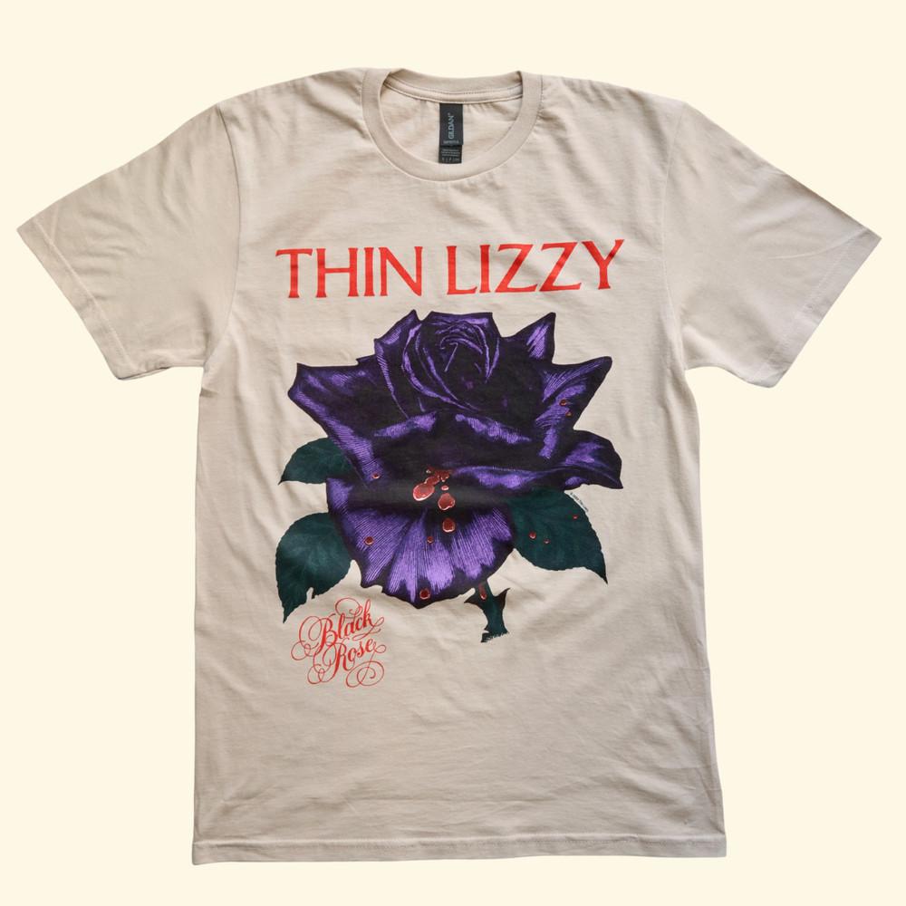 Футболка Thin Lizzy Band Black Rose Полный размер S-5XL Унисекс