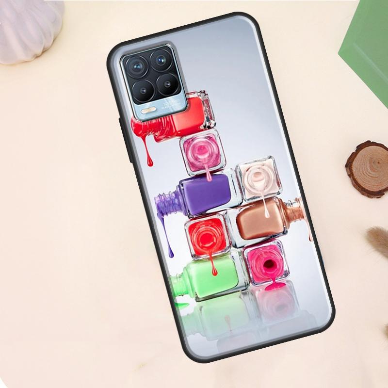 Красивый Чехол-Палитра Эмаль для Ногтей Для Realme C63 C61 C65 C67 C75 C55 C51 C53 C35 C71 11 12 13 14 15 Pro Plus GT6 GT7 Pro