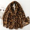 Winter Soft Thin Sexy Leopard Cotton Viscose Shawl Scarf Lady High Quality Print Pashmina Stole Bufandas Muslim Hijab 180*90Cm