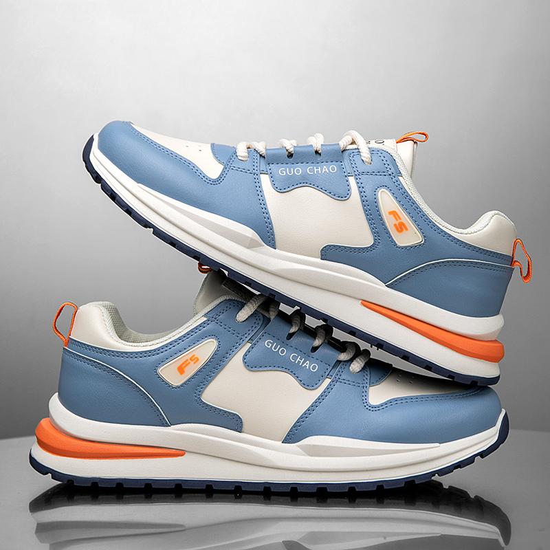 New Fashion Men 's Four Seasons Comfortable Thick Sole Shoes Students BoysTrending Soft Sole Breathable Casual Running Sneakers