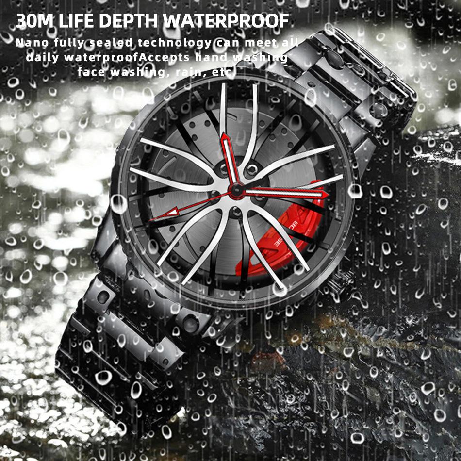 Повседневные мужские часы из нержавеющей стали Модные деловые мужские часы Спортивные часы Индивидуальные часы Кварцевые часы