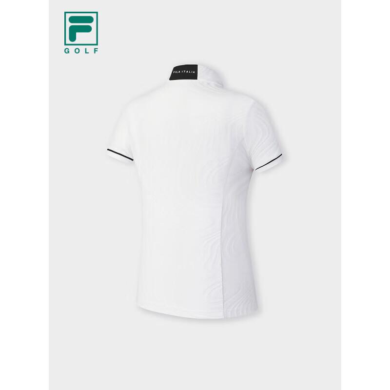 Fila Женский вязаный топ для гольфа с коротким рукавом и молнией на половину