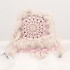 Rabbit Hair Bucket Hat Plush Female Hats Simple Winter Knitted Hat  Skiing