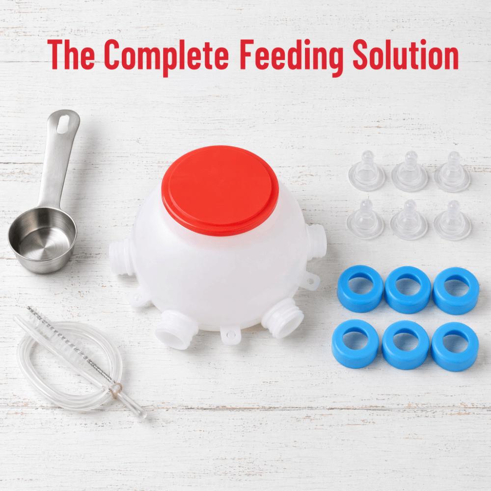 13 Pcs Set 2.6 Quart Lamb Milk Bottle Thickened Piglet Feeder Bottle Young Livestock