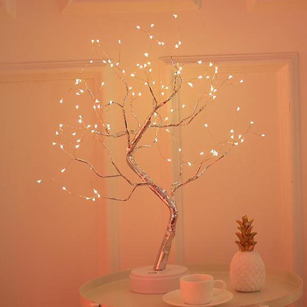36/108LED Pearl Pearl Медь Сенсорный светильник Дерево Ночной светильник Декор