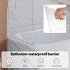 2Pcs Self- Adhesive Acrylic Shower Splash Guards With Silicone Base Waterproof Transparent Bathtub Water Guards Easy To Install