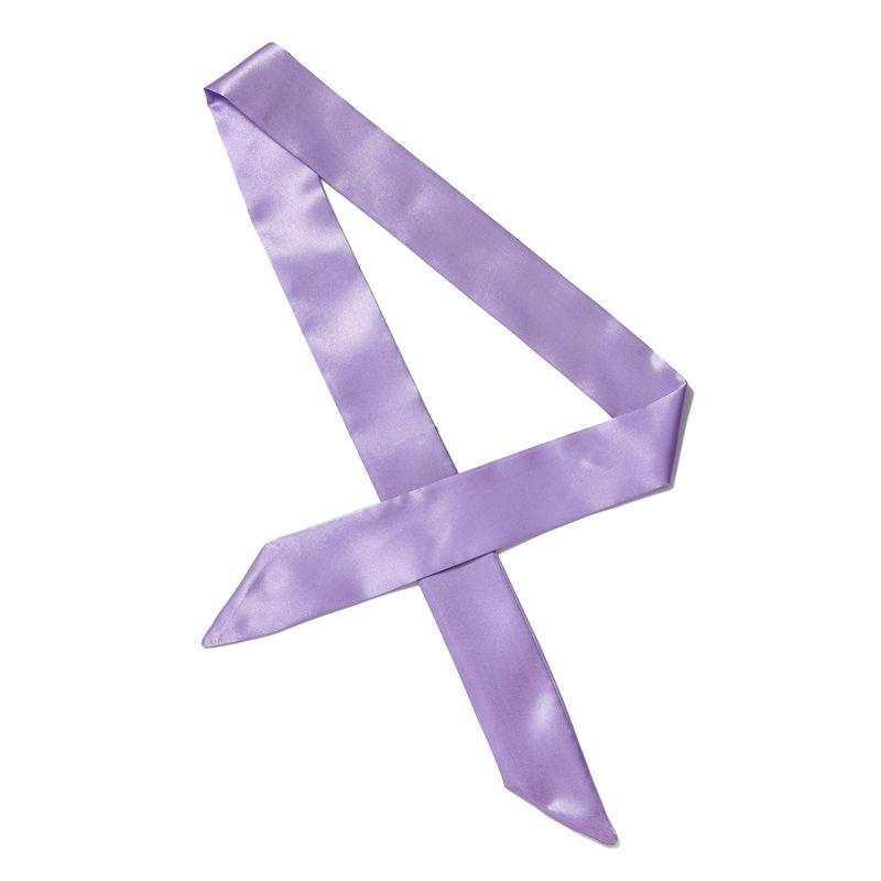 Solid Color Scarf, Women'S Slim And Long Scarf, Decorative Tie Bag, Ribbon, Versatile Headband, Bow Belt, Fashionable Scarf