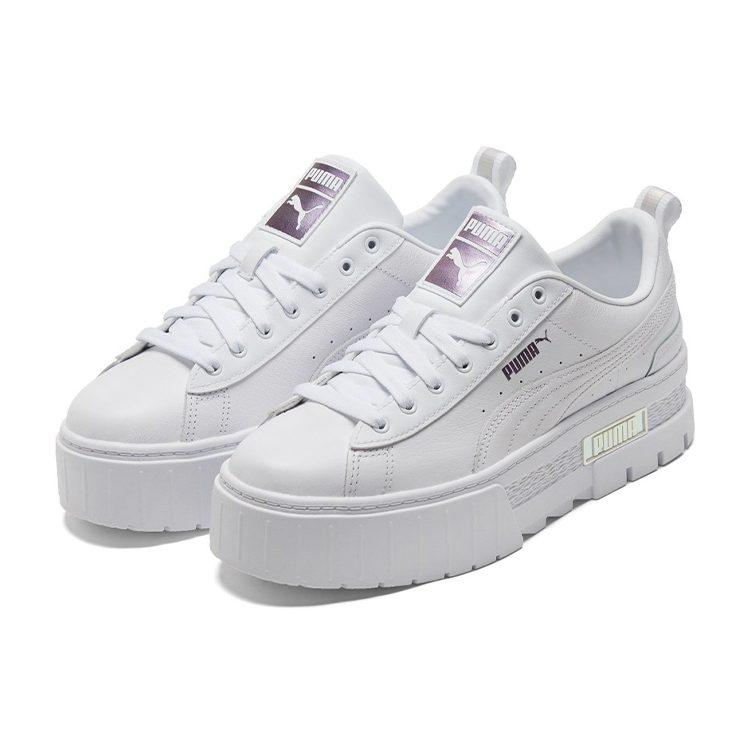 Puma Кроссовки для скейтборда Mayze Lth Iridescent Женские Белые 387269-01