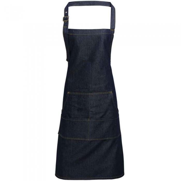 Premier Denim Jean Style Stitching Bib Apron