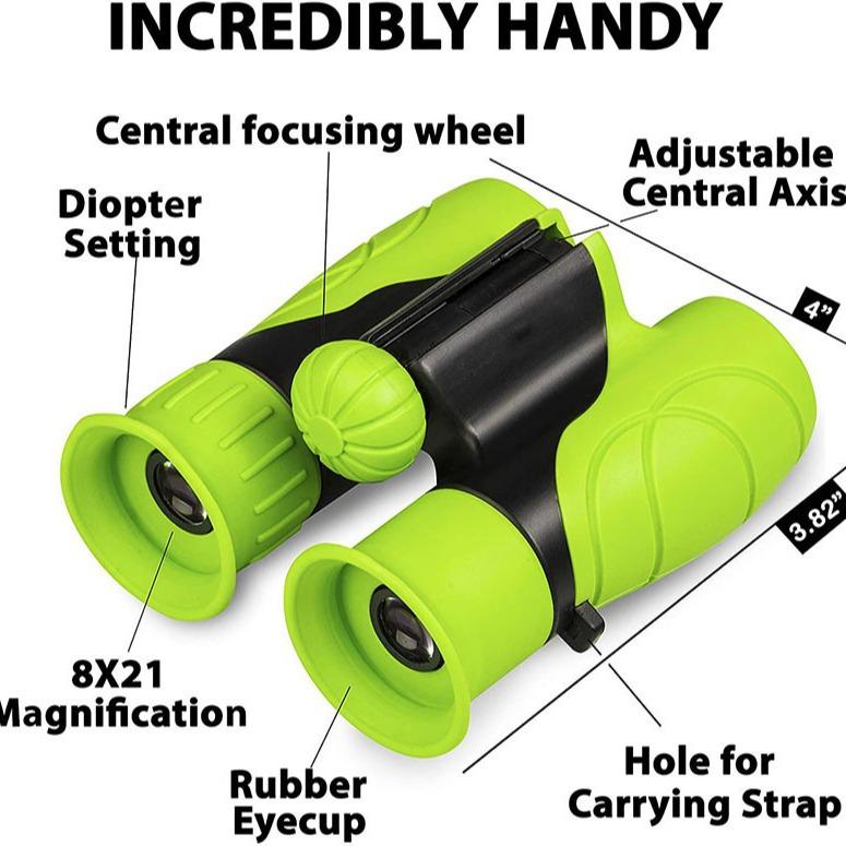 8X21Mm Kid Binocular Telescopes Children Educational Folding Telescope Outdoor Bird Watching Optics Telescope for Camping