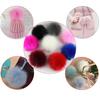 Faux Women Diy Raccoon Fur Pom Poms Ball For Knitting Beanie Hats Accessories