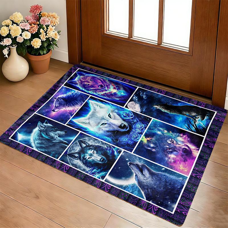 Wolf Dreams Living Room Nonslip Area Rug Soft Carpet For Bedroom Game Playroom Sofa Office Home Decor Doormat Christmas Gift C9302601