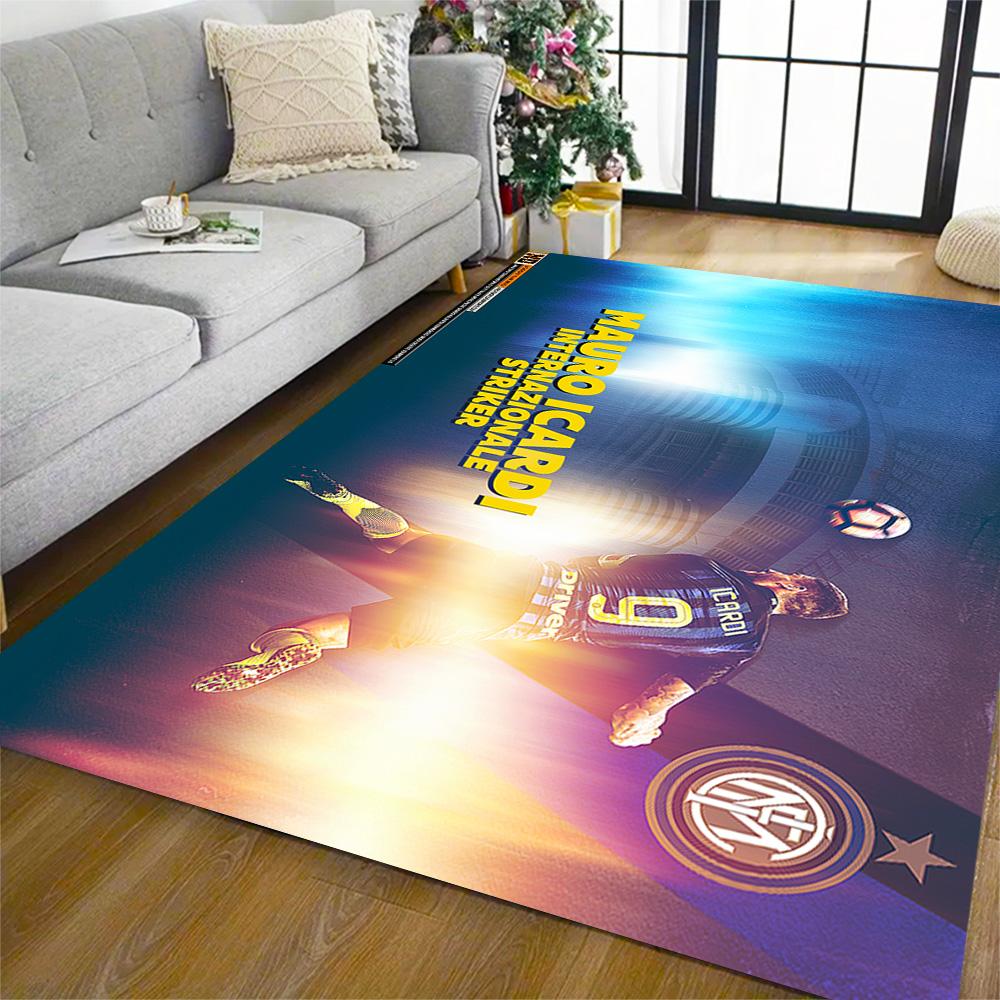 Inter Milan Star Icardi Carpet Design for Study room Living Rooms Hallway Dormitory Antislip Carpet Decorate Offices